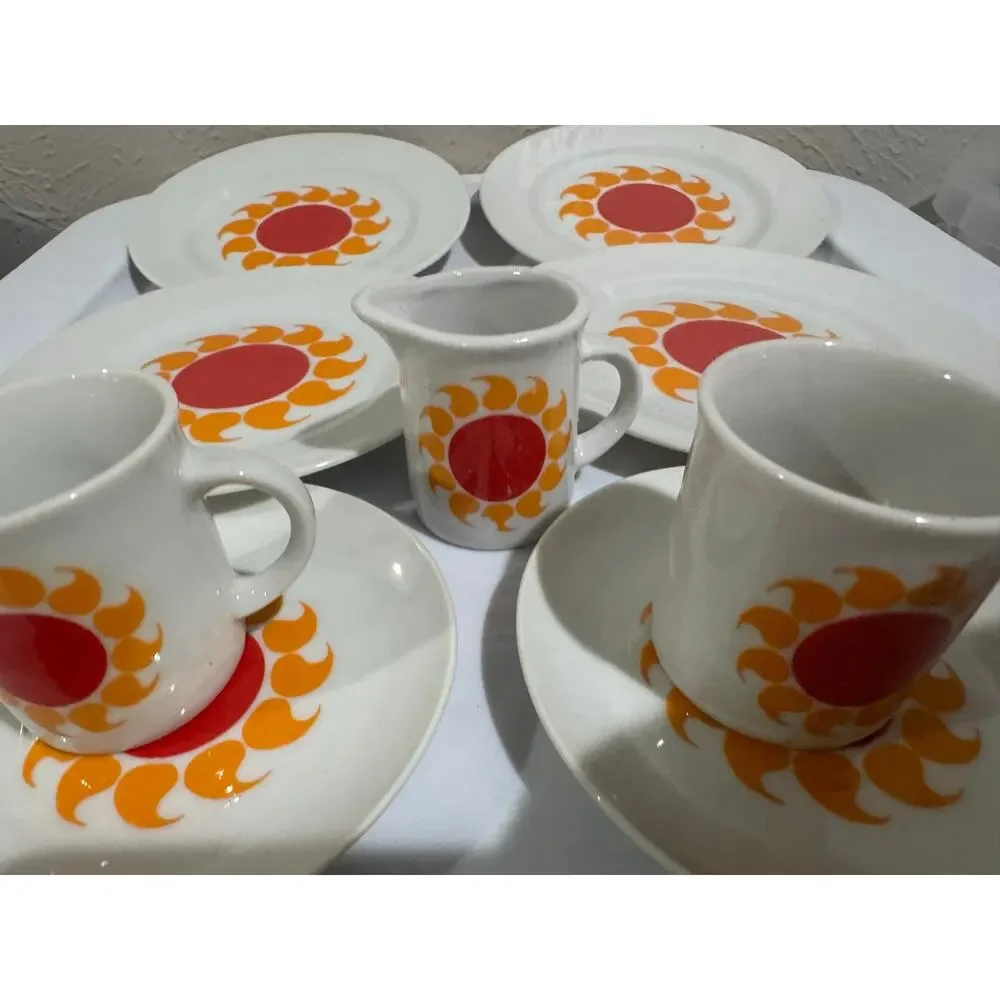 Japanese Vintage Sun Kids Tea Party Set MCM